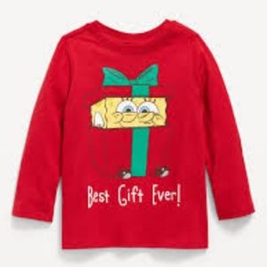 SpongeBob SquarePants Unisex Christmas-Graphic T-Shirt for Toddler 2T